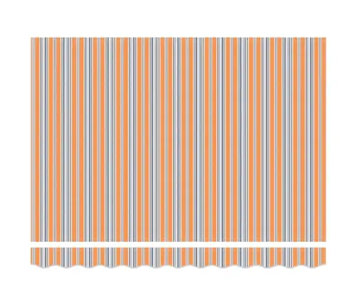 Izvelkams Jumtiņš Apelsīnu Pelēks Zils Balts 350 X 250 Cm Vidaxl