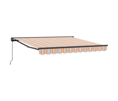 Käigukohandatav Varikatus Sinine Ja Oranž 350 X 250 Cm