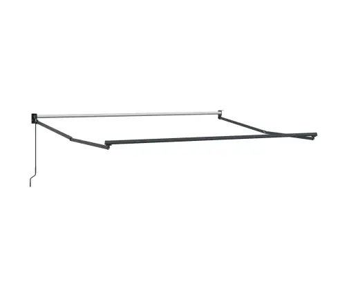 Izvelkams Jumtiņš Dzeltens Un Pelēks Un Balts 350 X 250 Cm Vidaxl
