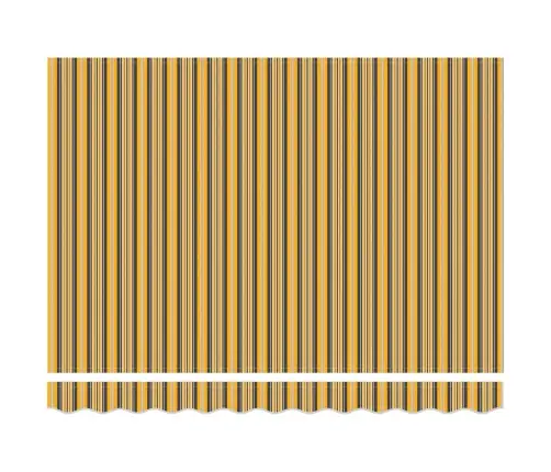 Izvelkams Jumtiņš Dzeltens Un Pelēks Un Balts 350 X 250 Cm Vidaxl