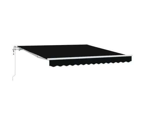 Iebīdāmā Nojume Melna 350 X 250 Cm Melna Vidaxl