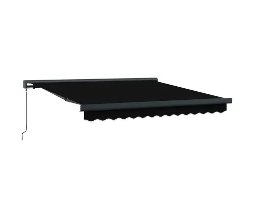 Melna Iebīdāmā Nojume 350X250 Cm Vidaxl