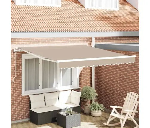 Izvelkamā Nojume Bēšā Bēša 350 X 250 Cm Bēša Vidaxl