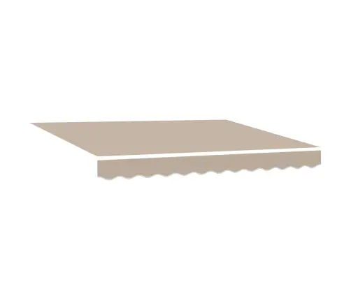 Manuālā Ievelkamā Nojume Ar Led Bēša 350X250 Cm Vidaxl