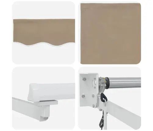 Käigukohandatav Varikatus Beež 350 X 250 Cm