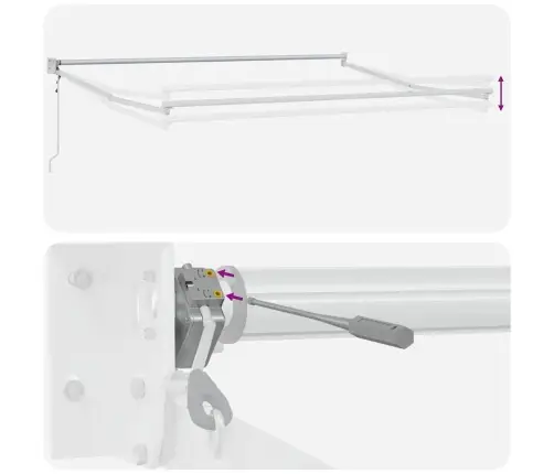 Käigukohandatav Varikatus Beež 350 X 250 Cm