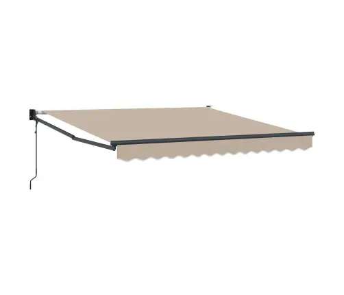 Automātiskā Ievelkamā Nojume Bēšs 350X250 Cm Vidaxl