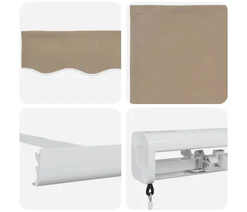 Manuālā Iebīdāmā Nojume Bēšā Krāsā 350X250 Cm Vidaxl