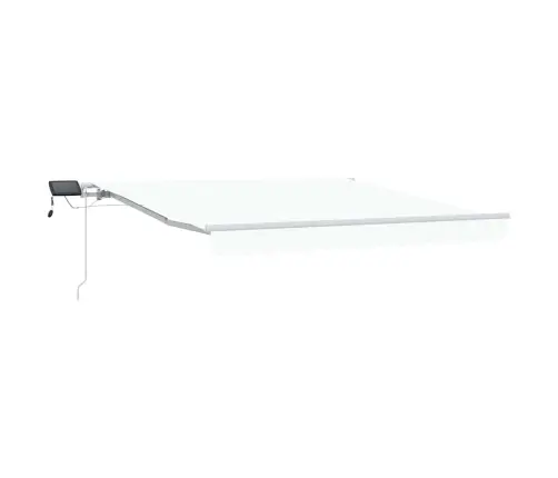 Izvelkams Jumtiņš Balts 350 X 250 Cm Audums Un Tērauds Vidaxl
