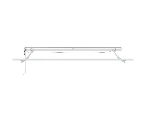 Izvelkams Jumtiņš Balts 350 X 250 Cm Poliesters Un Metāls Vidaxl