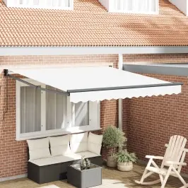 Nolokāms Markīze Balts 350 X 250 Cm Vidaxl