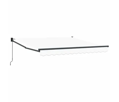 Izvelkams Jumtiņš Balts 350 X 250 Cm Audums Vidaxl