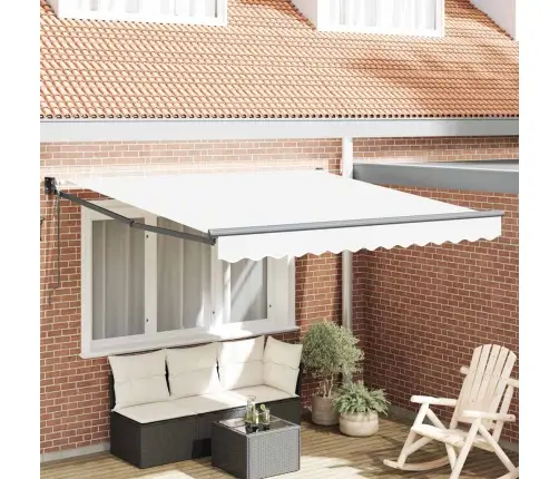 Käigukohandatav Varikatus Valge 350 X 250 Cm