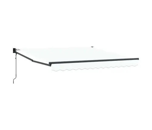 Automātiskā Iebīdāmā Nojume Balta 350X250 Cm Vidaxl