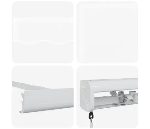 Manuālā Izvelkamā Nojume Balta 350X250 Cm Vidaxl