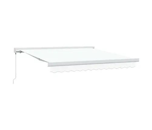 Manuālā Izvelkamā Nojume Balta 350X250 Cm Vidaxl