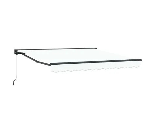 Izvelkams Jumtiņš Balts 350X250 Cm Audums Vidaxl