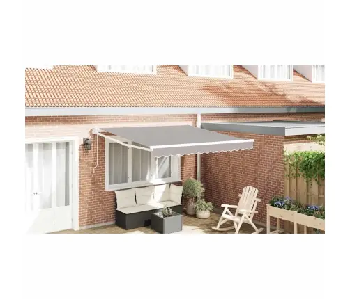 Ištraukiama Markizė Šviesiai Pilka 350 X 250 Cm