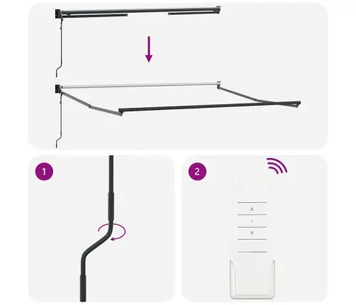 Automātiskā Ievelkamā Nojume Gaiši Pelēka 350X250 Cm Vidaxl