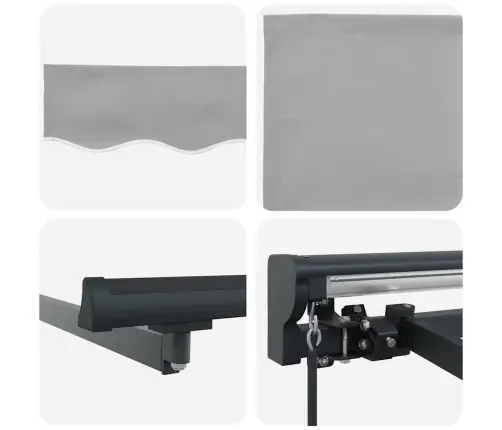 Käigukohandatav Varikatus Helehall 350 X 250 Cm