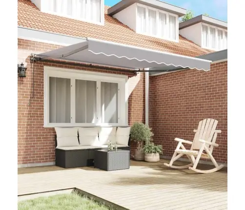 Ištraukiama Markizė Šviesiai Pilka 350 X 250 Cm