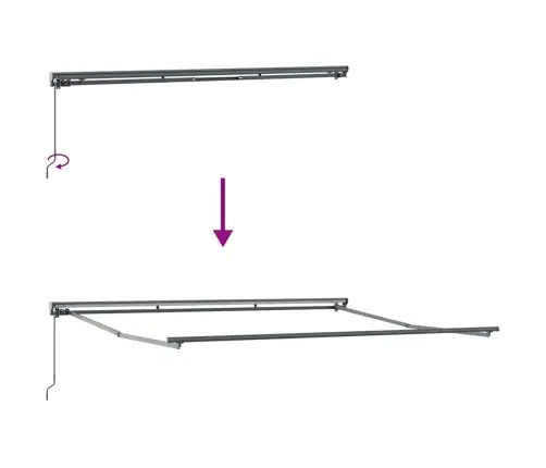 Izvelkams Jumtiņš Dzeltena Un Balta 400X300 Cm Poliesteris Vidaxl