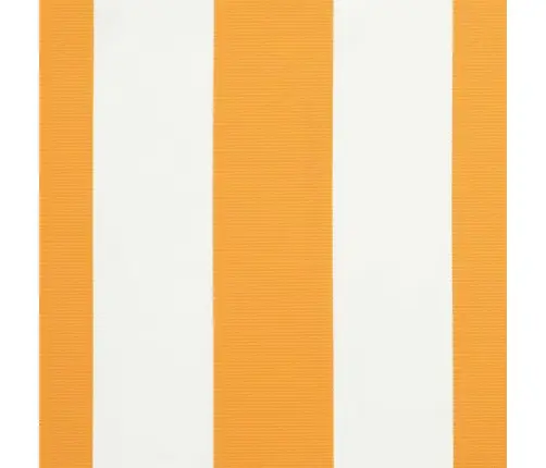 Izvelkams Jumtiņš Dzeltena Un Balta 400X300 Cm Vidaxl