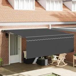 Izvelkams Jumtiņš Antracīts 400 × 300 Cm Vidaxl Izvelkams Jumtiņš Antracīts 400 × 300 Cm Vidaxl