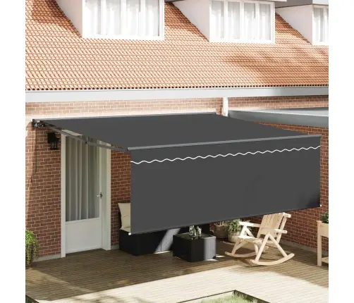 Izvelkams Jumtiņš Antracīts 400 × 300 Cm Audums Vidaxl