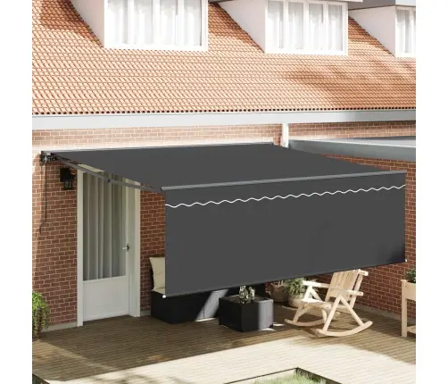 Izvelkams Jumtiņš Antracīts 400 × 300 Cm Audums Vidaxl