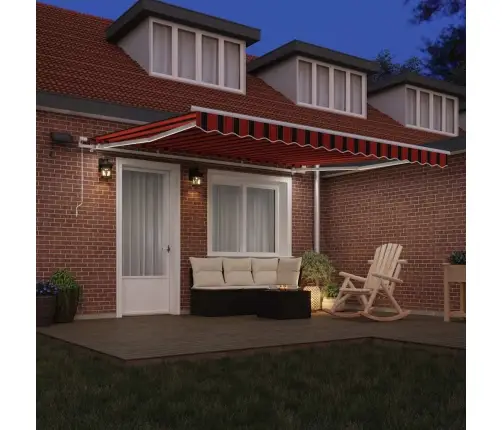 Ištraukiama Markizė Oranžinė Ir Ruda 400 × 300 Cm