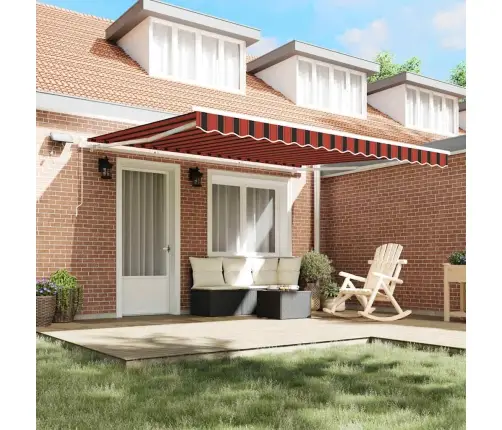 Ištraukiama Markizė Oranžinė Ir Ruda 400 × 300 Cm