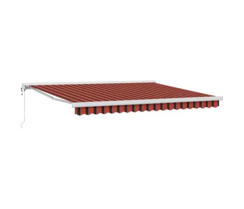 Automātiskā Ievelkamā Nojume Oranža Un Brūna 400X300 Cm Vidaxl