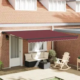 Pārklājuma Struktūra Burgundija 400 × 300 Cm Vidaxl