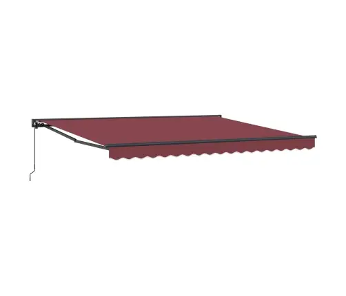Izvelkams Jumtiņš Burgundijas Sarkanais 400X300 Cm Vidaxl