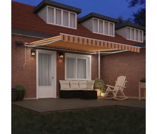 Iebīdāma Nojume With Dzeltena Un Oranža 400 × 300 Cm Vidaxl