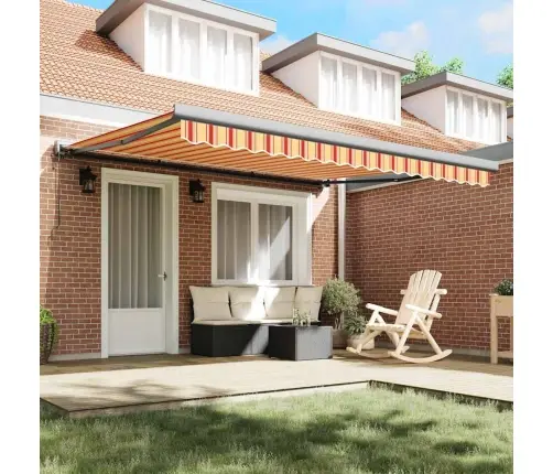 Automātiskā Nojume Dzeltenā Un Oranžā Krāsā – 400 X 300 Cm Vidaxl