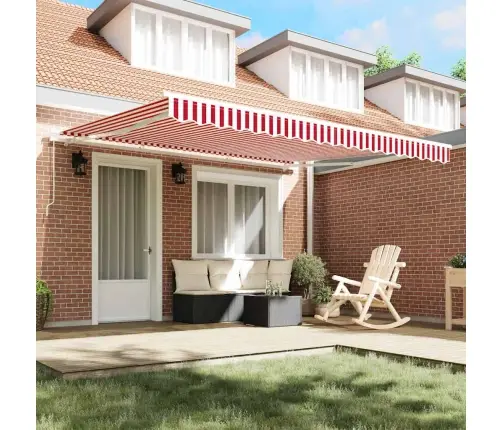 Ištraukiama Markizė Raudona Ir Balta 400 × 300 Cm