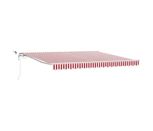 Izvelkams Jumtiņš Sarkana Un Balta 400 × 300 Cm Vidaxl