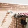 Automātiskā Iebīdāmā Nojume Ar Led Sarkanu Un Balto Svītru 400X300 Cm Vidaxl