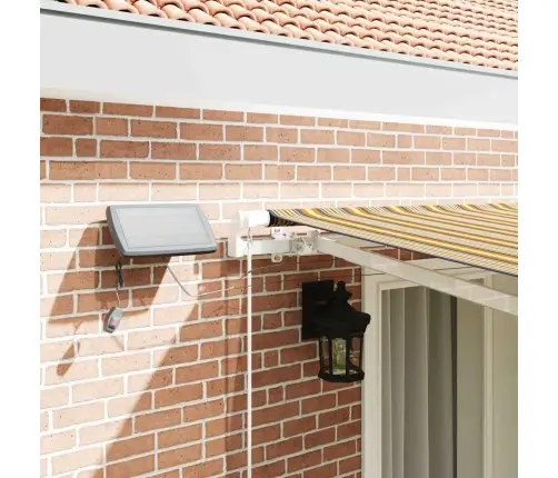 Iebīdāmā Nojume With Dzeltenā / Pelēkā / Baltā 400 × 300 Cm Vidaxl