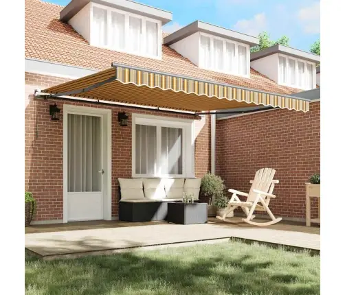 Rokas Markīze Daudzkrāsains 400 × 300 Cm Vidaxl