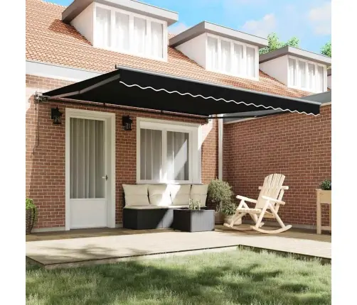 Izvelkams Jumtiņš Melna 400X300 Cm Vidaxl