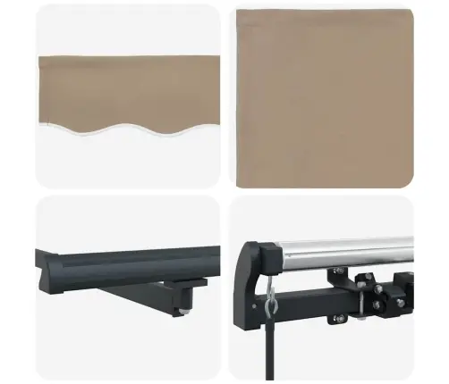 Ištraukiama Markizė Smėlio 400 × 300 Cm Audinys