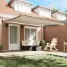 Izvelkams Jumtiņš Bēša 400 × 300 Cm Poliesters Vidaxl