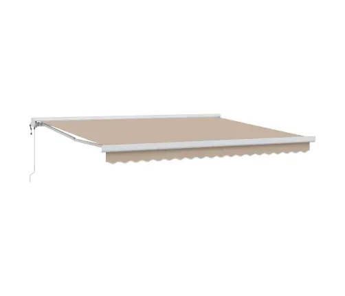 Automātiskā Izvelkamā Nojume Bēšā 400X300 Cm Vidaxl