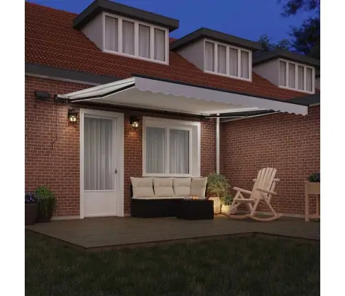 Ištraukiama Markizė Balta 400 ×300 Cm Audinys