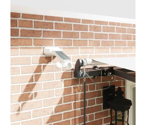 Automātiskā Iebīdāmā Nojume Ar Led Balta 400X300 Cm Vidaxl