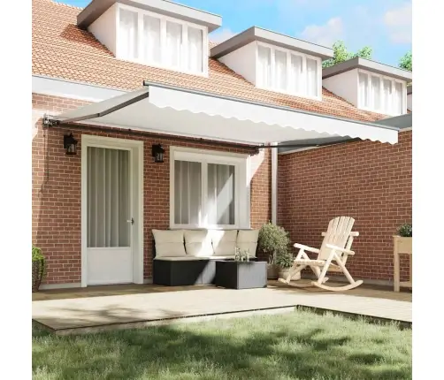 Izvelkams Jumtiņš Balts 400X300 Cm Vidaxl