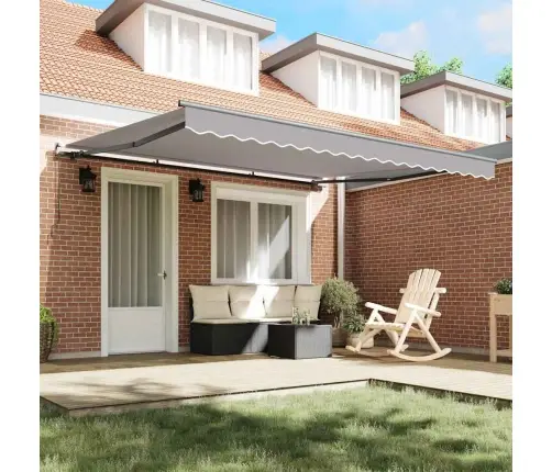 Ištraukiama Markizė Šviesiai Pilka 400 × 300 Cm